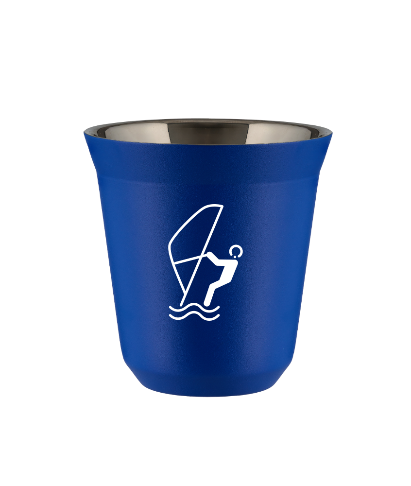 Tasse 150 ml BLEU "Sports nautiques (blanc)"