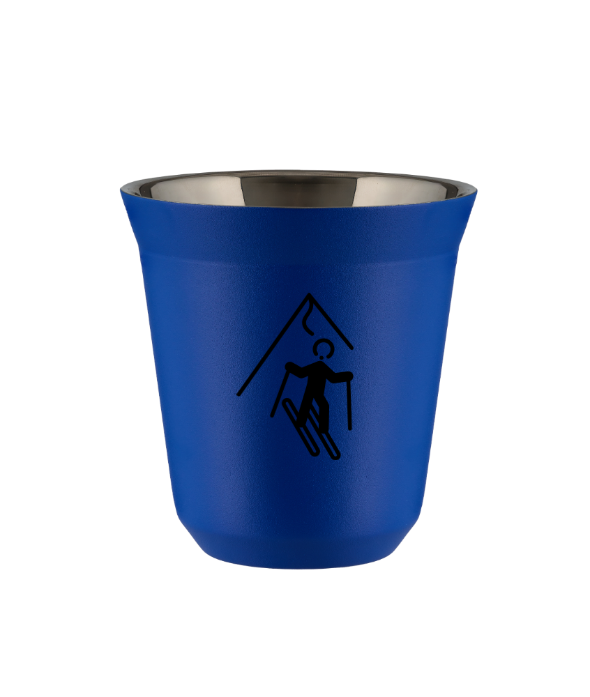Tasse 150 ml BLEU "Ski"