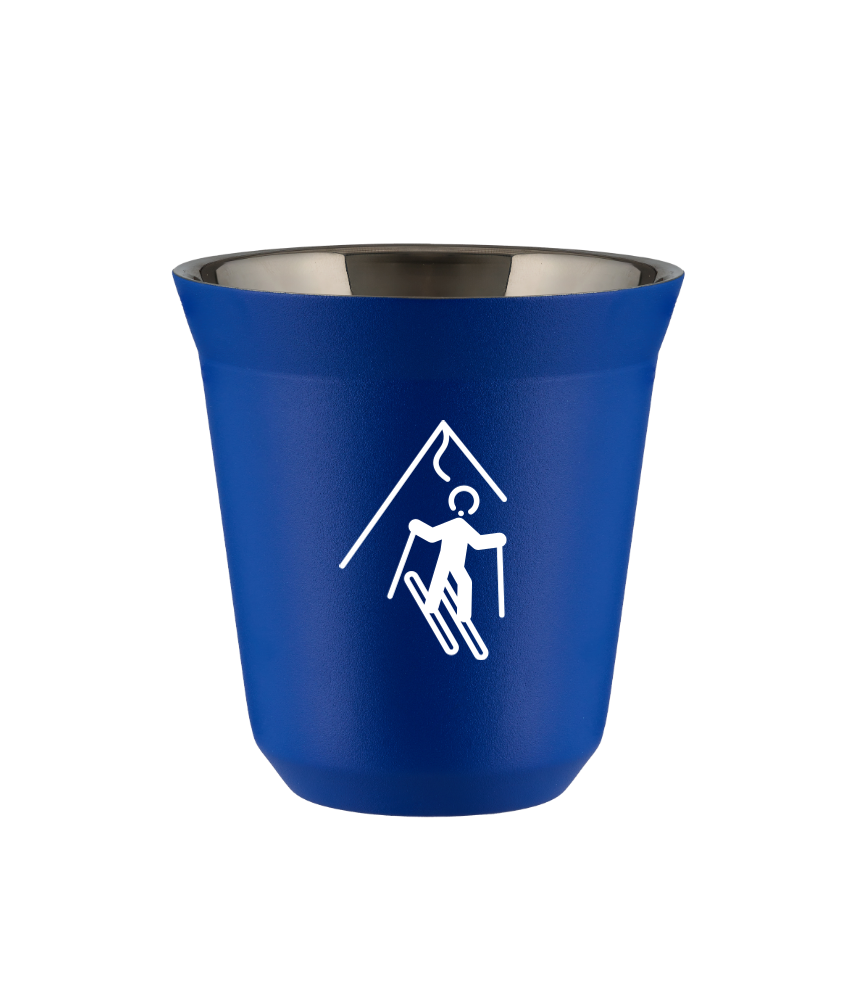 Tasse 150 ml BLEU "Ski (blanc)"