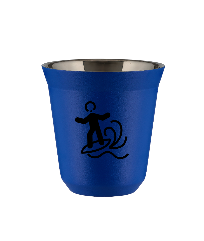 Tasse 150 ml BLEU "Planche à voile (noir)" Tasse 150 ml BLEU "Planche à voile (noir)"