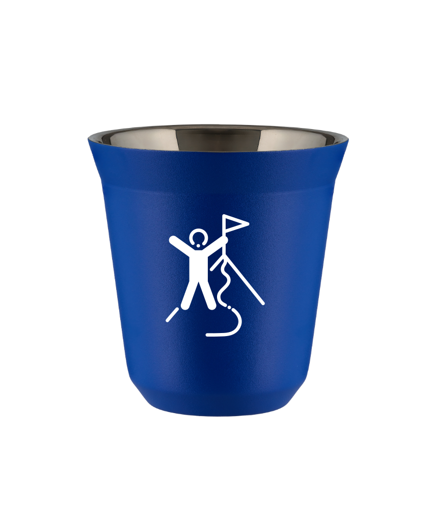 Tasse 150 ml BLEU "Escalade 1 (blanc)" Tasse 150 ml BLEU "Escalade 1 (blanc)"