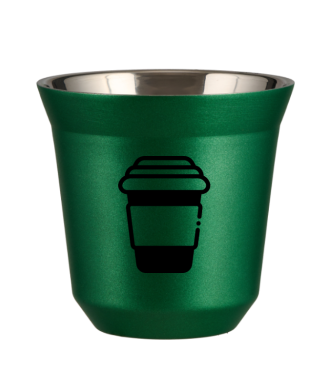 Tasse 80 ml VERT MÉTALLIQUE "Tasse" Tasse 80 ml VERT MÉTALLIQUE "Tasse"
