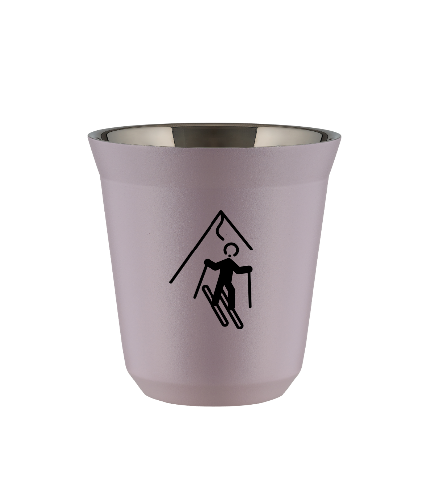 Tasse 150 ml LAVANDE "Ski (noir)"