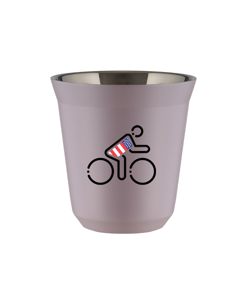 Tasse 150 ml LAVANDE "Cycliste aux couleurs britanniques (noir)" Tasse 150 ml LAVANDE "Cycliste aux couleurs britanniques (noir)"