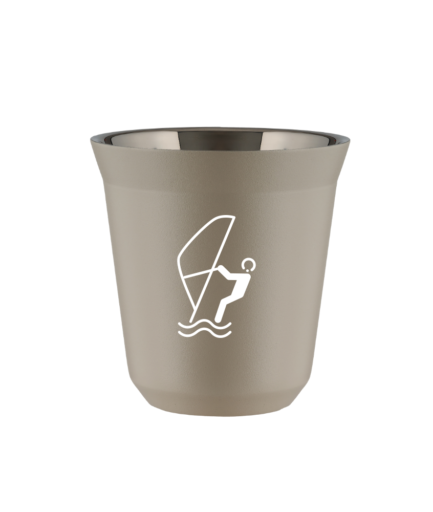 Tasse 150 ml BEIGE "Sports nautiques (blanc)"