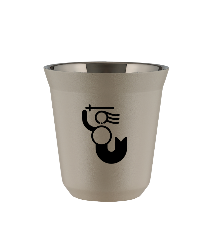 Tasse 150 ml BEIGE "WARSZAWSKA SYRENKA" Tasse 150 ml BEIGE "WARSZAWSKA SYRENKA"