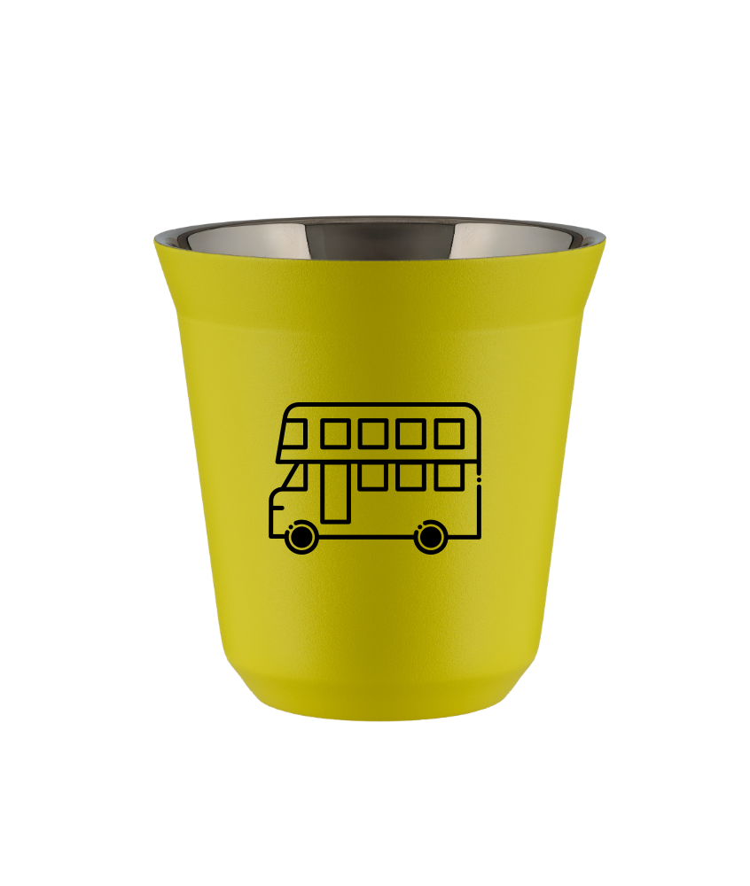 Tasse 150 ml JAUNE "Bus" Tasse 150 ml JAUNE "Bus"