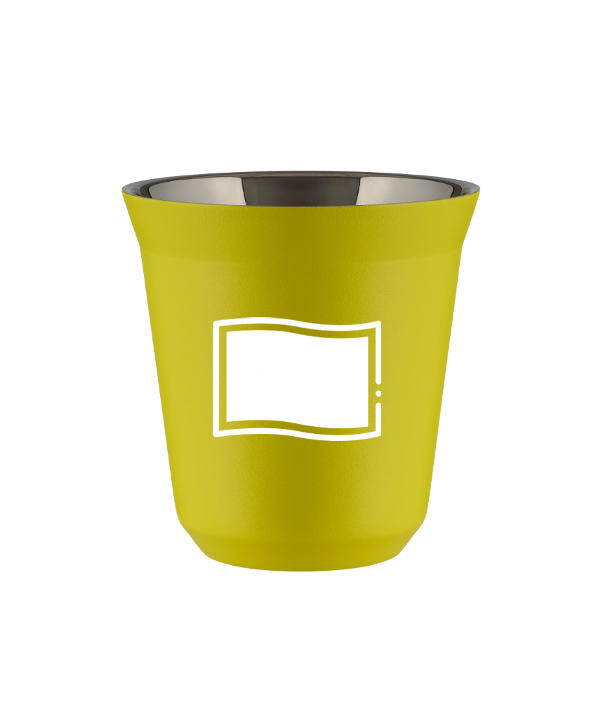 Tasse 150 ml JAUNE "Drapeau polonais (blanc)" Tasse 150 ml JAUNE "Drapeau polonais (blanc)"