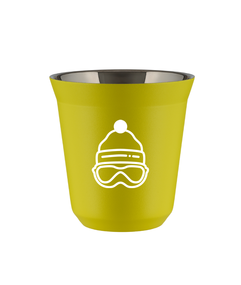 Tasse 150 ml JAUNE "Casquette (blanc)" Tasse 150 ml JAUNE "Casquette (blanc)"