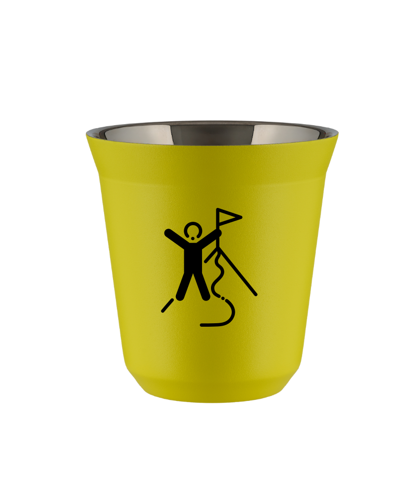 Tasse 150 ml JAUNE "Escalade 1" Tasse 150 ml JAUNE "Escalade 1"