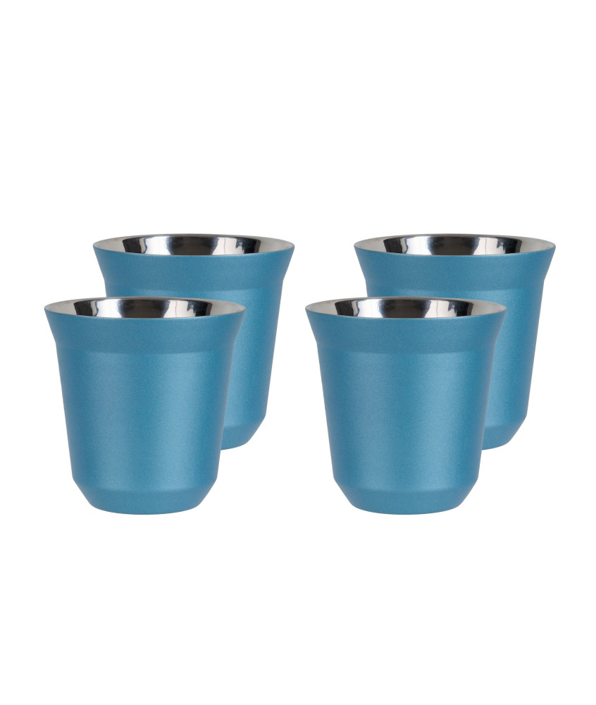 Set de 4 tasses bleu clair 240 ml