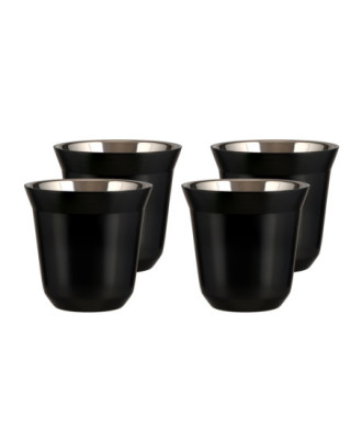 Set de 4 tasses noires 150 ml Set de 4 tasses noires 150 ml
