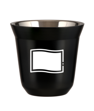 Tasse 80 ml NOIR "Drapeau polonais (blanc)" Tasse 80 ml NOIR "Drapeau polonais (blanc)"