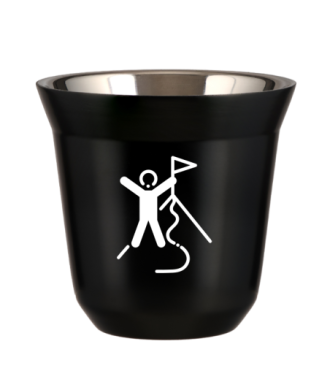 Tasse 80 ml NOIR "Escalade 1 (blanc)" Tasse 80 ml NOIR "Escalade 1 (blanc)"