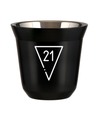 Tasse 80 ml NOIR "21 (blanc)" Tasse 80 ml NOIR "21 (blanc)"