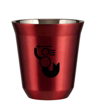 Tasse 80 ml ROUGE MÉTALLIQUE "WARSZAWSKA SYRENKA (noir)" Tasse 80 ml ROUGE MÉTALLIQUE "WARSZAWSKA SYRENKA (noir)"