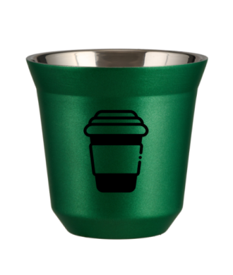 Tasse 80 ml VERT MÉTALLIQUE "Tasse" Tasse 80 ml VERT MÉTALLIQUE "Tasse"