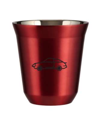 Tasse 80 ml ROUGE MÉTALLIQUE "Voiture" Tasse 80 ml ROUGE MÉTALLIQUE "Voiture"