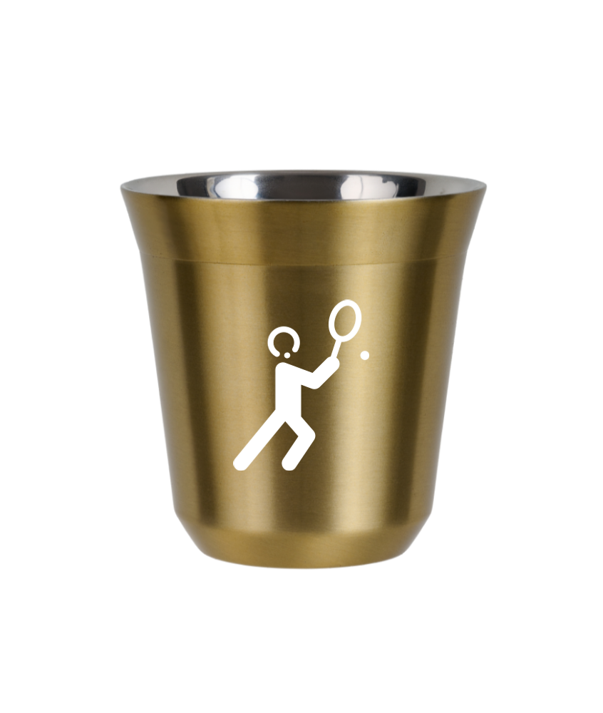 Tasse 80 ml OR "Tennis 1 (blanc)" Tasse 80 ml OR "Tennis 1 (blanc)"