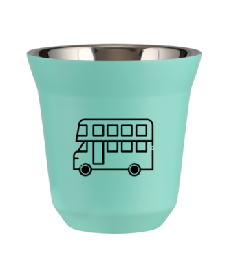 Tasse 80 ml TURQUOISE "Bus" Tasse 80 ml TURQUOISE "Bus"