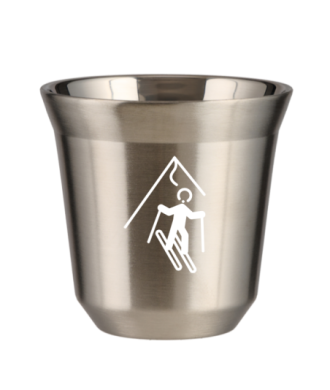 Tasse 80 ml ARGENT "Ski (blanc)" Tasse 80 ml ARGENT "Ski (blanc)"
