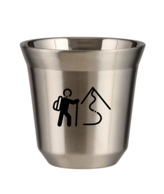 Tasse 80 ml ARGENT "Escalade 2" Tasse 80 ml ARGENT "Escalade 2"