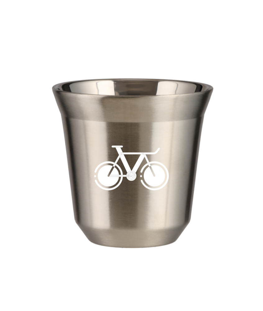 Tasse 80 ml ARGENT "Vélo 1 (blanc)" Tasse 80 ml ARGENT "Vélo 1 (blanc)"