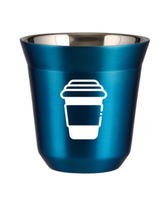 Tasse 80 ml BLEU MÉTALLIQUE Tasse 80 ml BLEU MÉTALLIQUE