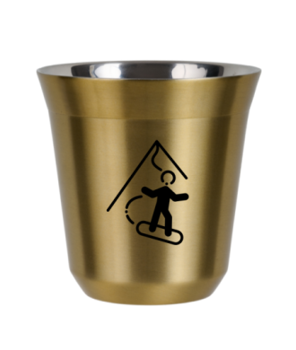 Tasse 80 ml OR "Snowboard (noir)" Tasse 80 ml OR "Snowboard (noir)"