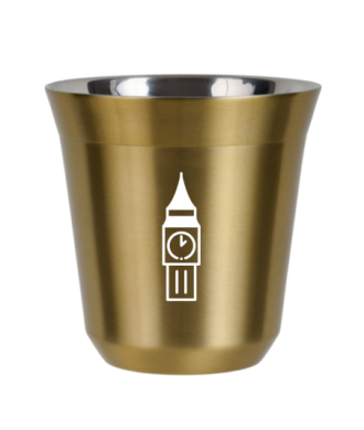 Tasse 80 ml OR "BIG BEN (blanc)" Tasse 80 ml OR "BIG BEN (blanc)"