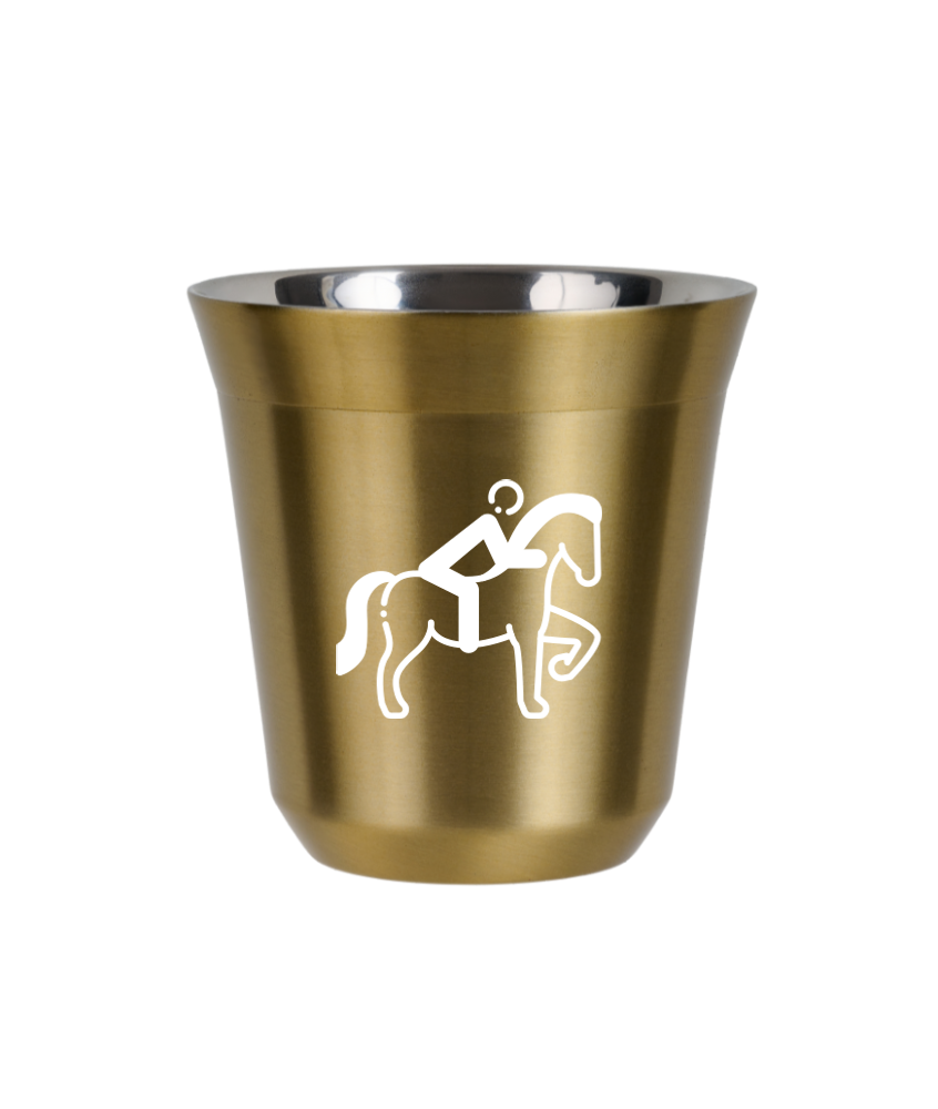 Tasse 80 ml OR "Équitation 2 (blanc)" Tasse 80 ml OR "Équitation 2 (blanc)"