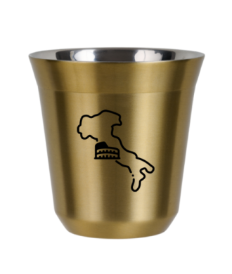 Tasse 80 ml OR "Italie (noir)" Tasse 80 ml OR "Italie (noir)"