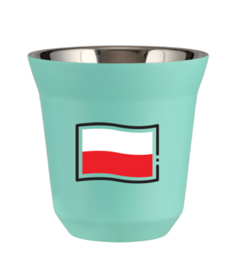 Tasse 80 ml TURQUOISE "Drapeau polonais" Tasse 80 ml TURQUOISE "Drapeau polonais"