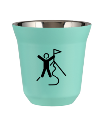 Tasse 80 ml TURQUOISE "Escalade 1" Tasse 80 ml TURQUOISE "Escalade 1"