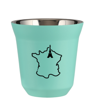 Tasse 80 ml TURQUOISE "France (noir)" Tasse 80 ml TURQUOISE "France (noir)"