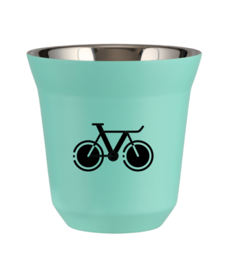 Tasse 80 ml TURQUOISE "Vélo 1" Tasse 80 ml TURQUOISE "Vélo 1"