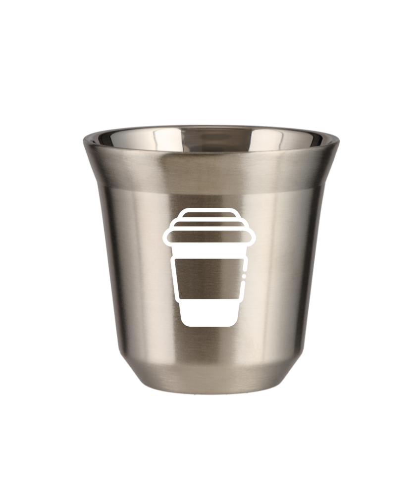 Tasse 80 ml ARGENT "Tasse (blanc)" Tasse 80 ml ARGENT "Tasse (blanc)"