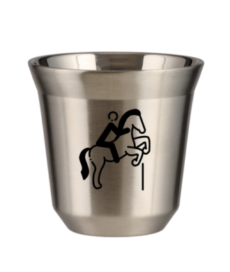 Tasse 80 ml ARGENT "Équitation 1" Tasse 80 ml ARGENT "Équitation 1"