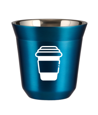 Tasse 80 ml BLEU MÉTALLIQUE Tasse 80 ml BLEU MÉTALLIQUE