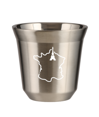 Tasse 80 ml ARGENT "France (blanc)" Tasse 80 ml ARGENT "France (blanc)"