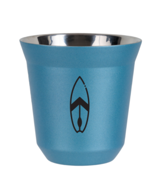 Tasse 80 ml BLEU CLAIR MÉTALLIQUE "Planche" Tasse 80 ml BLEU CLAIR MÉTALLIQUE "Planche"