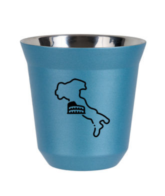 Tasse 80 ml BLEU CLAIR MÉTALLIQUE "Italie" Tasse 80 ml BLEU CLAIR MÉTALLIQUE "Italie"