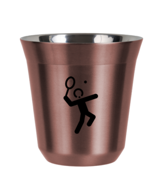Tasse 80 ml OR ROSE "Tennis 2" Tasse 80 ml OR ROSE "Tennis 2"