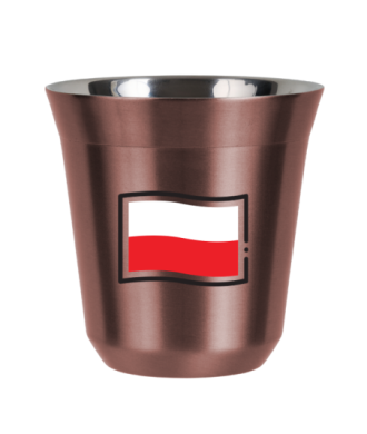 Tasse 80 ml OR ROSE "Drapeau polonais" Tasse 80 ml OR ROSE "Drapeau polonais"