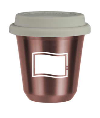 Tasse 80 ml OR ROSE "Drapeau polonais (blanc)", avec couvercle blanc Tasse 80 ml OR ROSE "Drapeau polonais (blanc)", avec couvercle blanc
