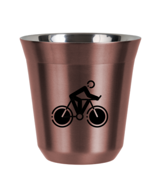Tasse 80 ml OR ROSE "Cyclisme 2" Tasse 80 ml OR ROSE "Cyclisme 2"