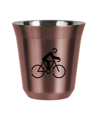 Tasse 80 ml OR ROSE "Cyclisme 3" Tasse 80 ml OR ROSE "Cyclisme 3"