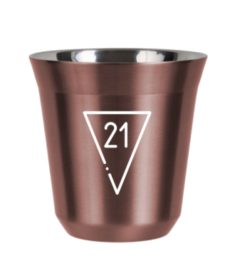 Tasse 80 ml OR ROSE "21 (blanc)" Tasse 80 ml OR ROSE "21 (blanc)"