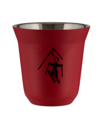 Tasse 80 ml ROUGE "Ski (noir)" Tasse 80 ml ROUGE "Ski (noir)"