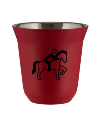 Tasse 80 ml ROUGE "Équitation 2 (noir)" Tasse 80 ml ROUGE "Équitation 2 (noir)"